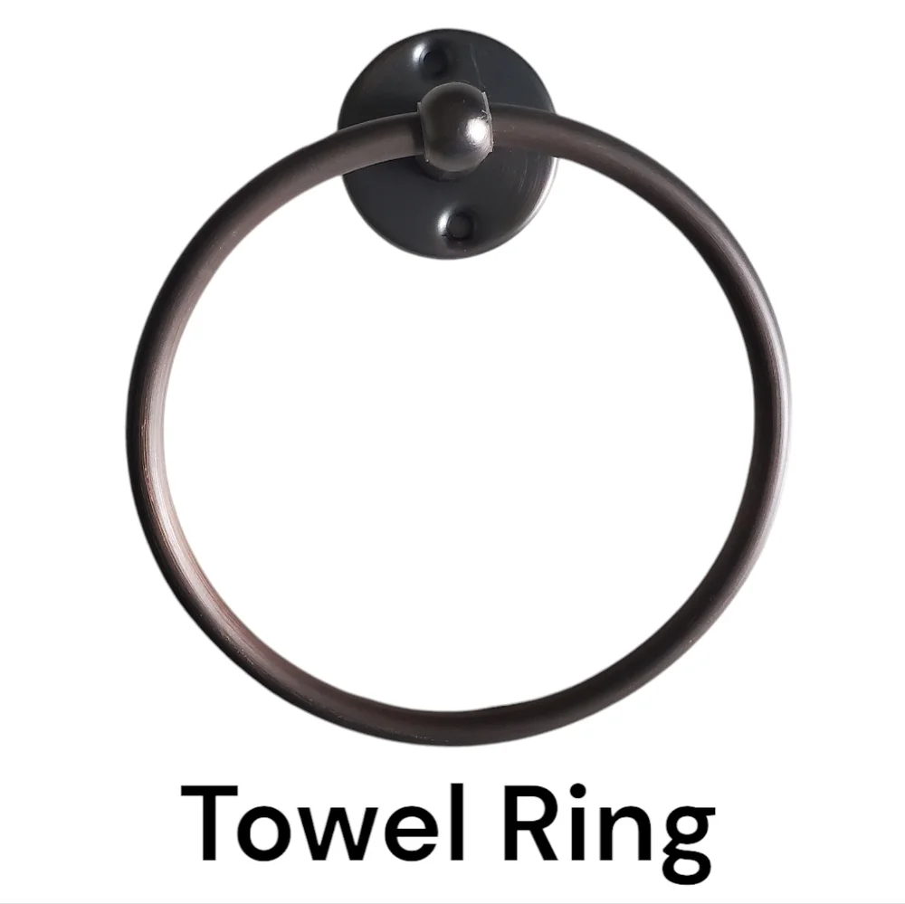 NEW Elegant Home Classic Towel Ring For Bathroom Wall Metal Oil Rubbed Bronze